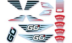 Набор наклеек BERG GO² SparX Red