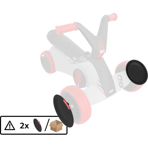 BERG GO² SparX Red priekinio rato gaubtas (2 vnt.)