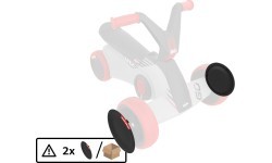 Крышка переднего колеса BERG GO² SparX Red (2 шт.)