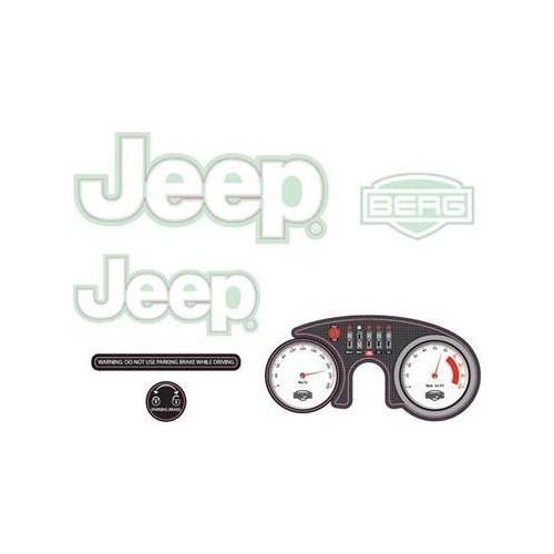 Rally – lipdukų rinkinys Jeep® Adventure