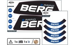 XL/XXL Frame - Sticker set B.Rapid Blue