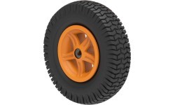 Wheel 5-spoke orange 4.80/400-8 block