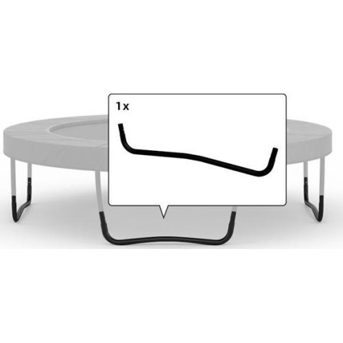 Trampolino W formos koja Champion/Elite 270, išlenkta, juoda