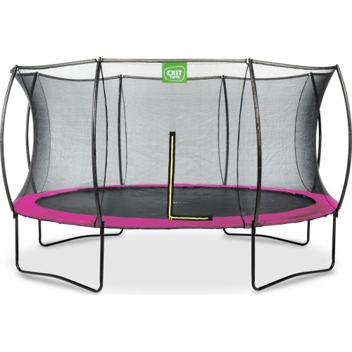 EXIT Silhouette trampoline ø427cm - pink Outdoor Round Coil spring Above ground trampoline