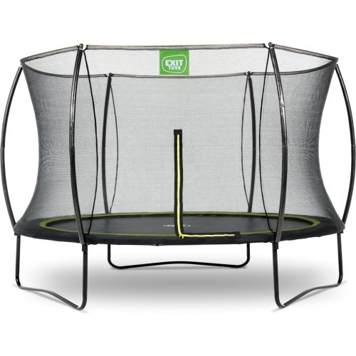 EXIT Silhouette trampoline ø305cm - black Outdoor Round Coil spring Above ground trampoline