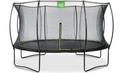 EXIT Silhouette trampoline ø366cm - black Outdoor Round Coil spring Above ground trampoline