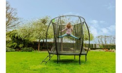 EXIT Silhouette trampoline ø183cm - green Outdoor Round Coil spring Above ground trampoline