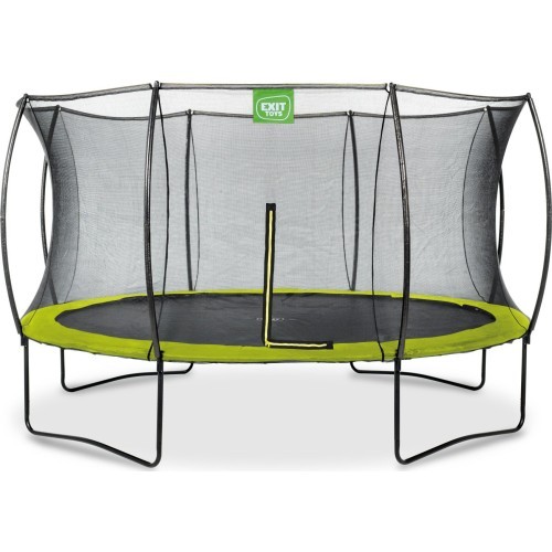 EXIT Silhouette trampoline ø366cm - green Outdoor Round Coil spring Above ground trampoline