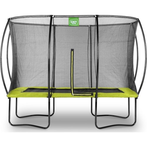 EXIT Silhouette trampoline 214x305cm - green Outdoor Rectangular Coil spring Above ground trampoline