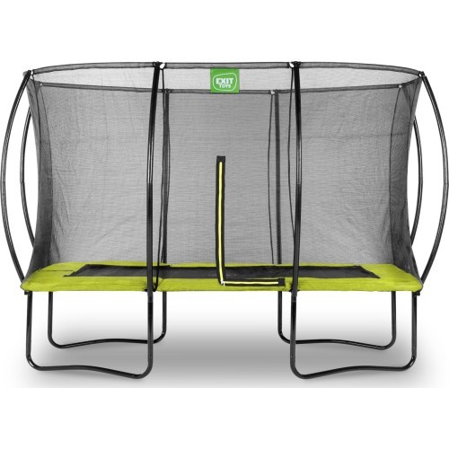 EXIT Silhouette trampoline 244x366cm - green Outdoor Rectangular Coil spring Above ground trampoline