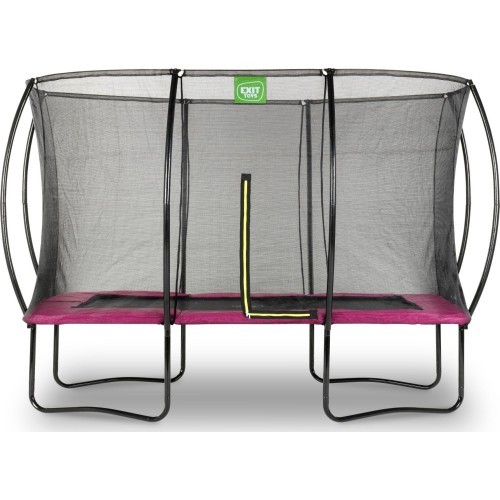 EXIT Silhouette trampoline 244x366cm - pink Outdoor Rectangular Coil spring Above ground trampoline