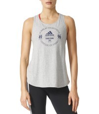 Adidas Logo Tee Blouse Grey Heather BP8392