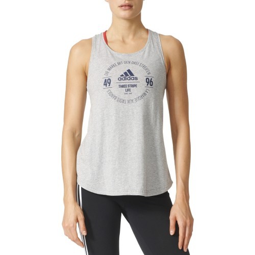 Блузка Adidas Logo Tee Grey Heather BP8392