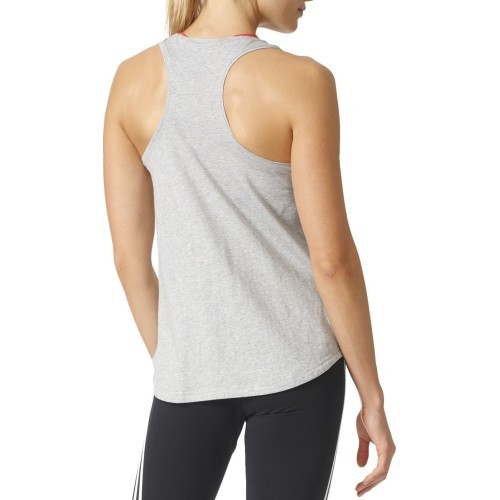 Adidas Logo Tee Blouse Grey Heather BP8392
