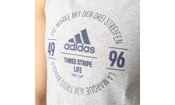 Adidas Logo Tee Blouse Grey Heather BP8392