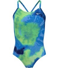 Nike Maudymosi Kostiumėlis Mergaitėms Nk G Tie Dye Crossback Blue Colored NESSE763 338