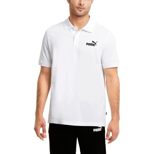 Мужская рубашка поло Puma Ess Pique белая 586674 02
