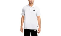 Мужская рубашка поло Puma Ess Pique белая 586674 02
