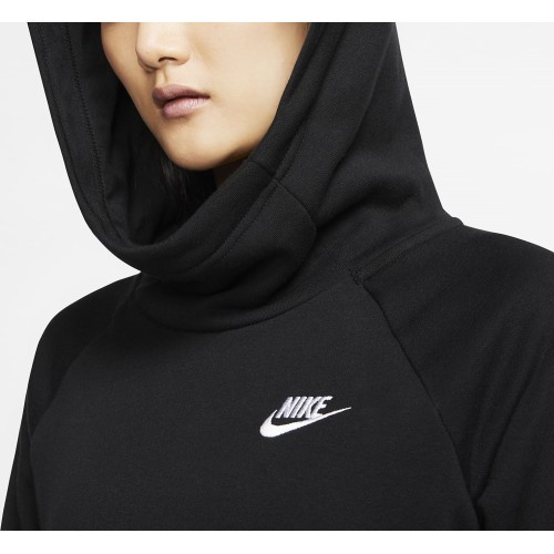 Женская толстовка с капюшоном Nike NSW Essential Fleece, черная, BV4116 010