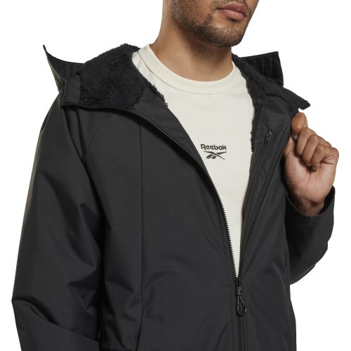 Reebok Men's OW Urban Fleece Parka Jacket Black HI0918