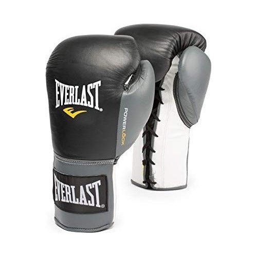 Boxing Gloves Everlast Powerlock Lace-up Black/Grey