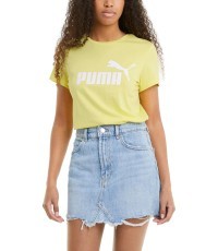 Puma Palaidinė Moterims Ess Logo Tee Yellow 586775 38