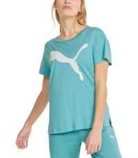 Puma RTG Logo Tee Women's Top Porcelain Mint 586454 61