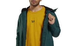 Куртка унисекс Reebok OW Urban Fleece Parka зелёная HI0919