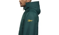 Куртка унисекс Reebok OW Urban Fleece Parka зелёная HI0919