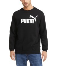 Puma Men's Sweatshirt Ess Big Logo Crew Black 586678 01