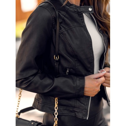J.Style Odinė Striukė Moterims Black 11Z8032