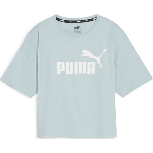 Женская футболка Puma Ess Cropped Logo мятная 586866 22