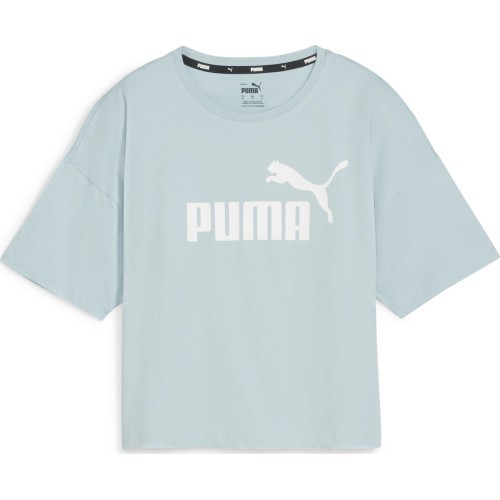 Женская футболка Puma Ess Cropped Logo мятная 586866 22