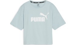 Женская футболка Puma Ess Cropped Logo мятная 586866 22