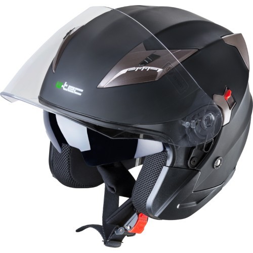 Motorcycle Helmet W-TEC YM-627 - Matt Black-Bronze
