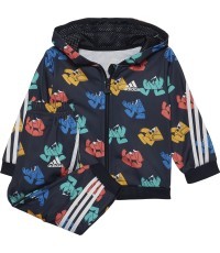 Adidas I Fi Shiny Jog Kids' Tracksuit Black HF1971