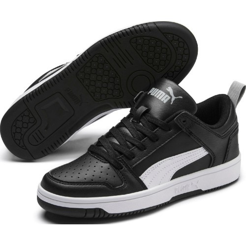 Puma Rebound Layup Lo SL Jr boys' shoes Black 370490 02