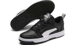 Puma Rebound Layup Lo SL Jr boys' shoes Black 370490 02
