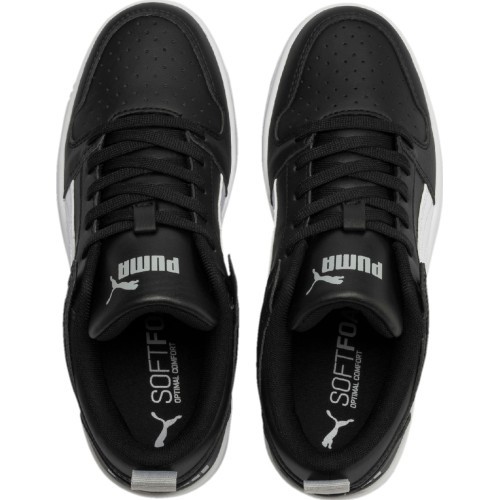 Puma Rebound Layup Lo SL Jr boys' shoes Black 370490 02