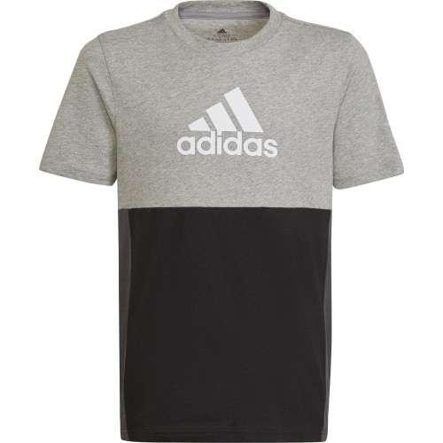 Детская футболка Adidas U CB Tee чёрно-серая HN8561