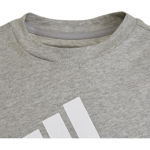 Детская футболка Adidas U CB Tee чёрно-серая HN8561