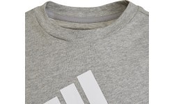 Детская футболка Adidas U CB Tee чёрно-серая HN8561