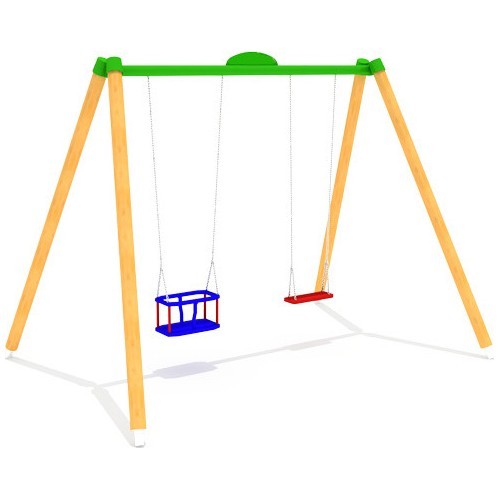 Wooden Double Swing Model GT-1804