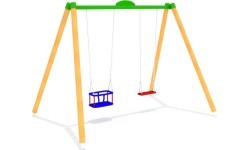 Wooden Double Swing Model GT-1804