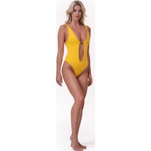 Moteriškas vientisas maudymosi kostiumėlis Nebbia High Energy Monokini 560 - Geltona