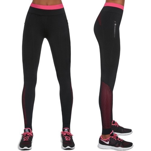 Women’s Sports Leggings BAS BLACK Inspire - Juoda, rožinė