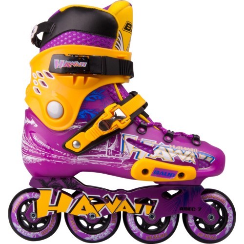 Fixed roller skates Baud BD276 - Violet-Yellow