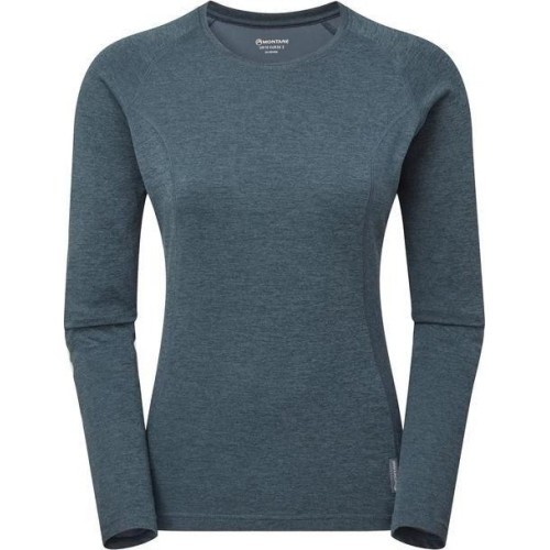 Moteriški marškinėliai Montane Dart Long Sleeve - Mėlyna