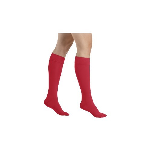 Raudonos spalvos 1 k.k. kojinės iki kelių moterims MAGIC COLORS by Sigvaris - S
