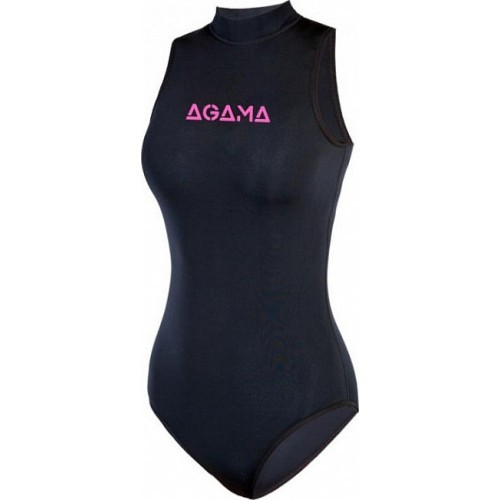 Moteriškas neopreninis maudymosi kostiumėlis Agama Swimming - Juoda
